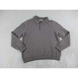 Nordstrom Sweater Mens Extra Large Brown‎ Extra Fine Merino Wool Knit Mens